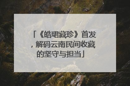 《皓珺藏珍》首发，解码云南民间收藏的坚守与担当