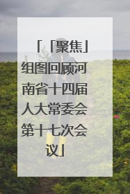 「聚焦」组图回顾河南省十四届人大常委会第十七次会议