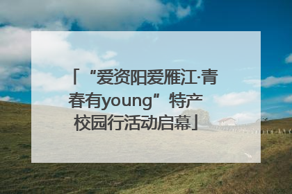“爱资阳爱雁江·青春有young”特产校园行活动启幕