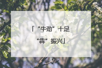 “牛劲”十足“犇”振兴