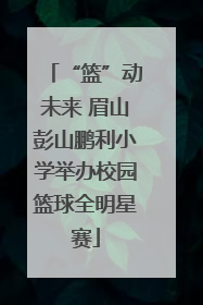 “篮”动未来 眉山彭山鹏利小学举办校园篮球全明星赛