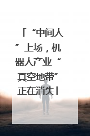 “中间人”上场，机器人产业“真空地带”正在消失