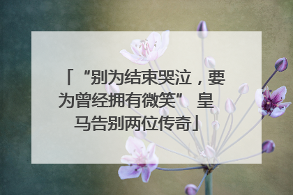 “别为结束哭泣，要为曾经拥有微笑” 皇马告别两位传奇