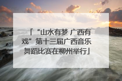 “山水有梦 广西有戏”第十三届广西音乐舞蹈比赛在柳州举行