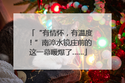 “有情怀，有温度！”南漳水镜庄前的这一幕暖爆了……