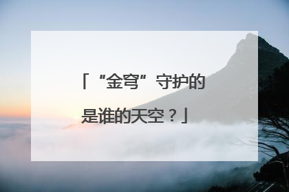 “金穹”守护的是谁的天空？