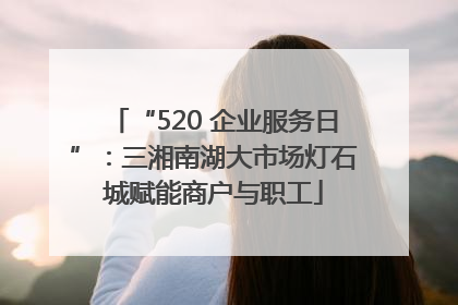 “520 企业服务日”：三湘南湖大市场灯石城赋能商户与职工