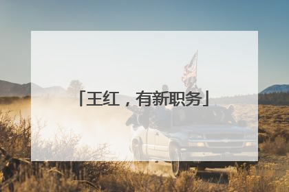王红，有新职务