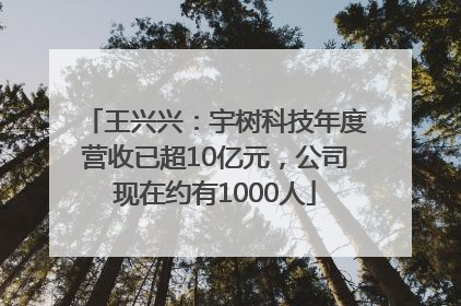 王兴兴：宇树科技年度营收已超10亿元，公司现在约有1000人