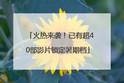 火热来袭！已有超40部影片锁定暑期档