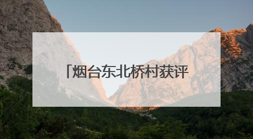 烟台东北桥村获评“全国文明村”：乡村振兴展新貌