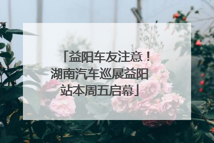 益阳车友注意！湖南汽车巡展益阳站本周五启幕