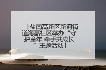 盐南高新区新河街道海嘉社区举办“守护童年 牵手共成长”主题活动