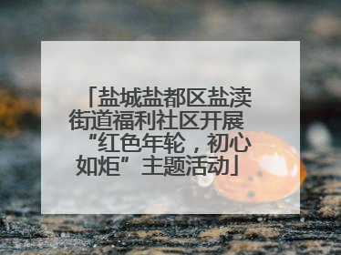 盐城盐都区盐渎街道福利社区开展“红色年轮，初心如炬”主题活动