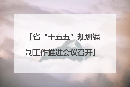 省“十五五”规划编制工作推进会议召开