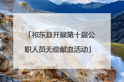 祁东县开展第十届公职人员无偿献血活动