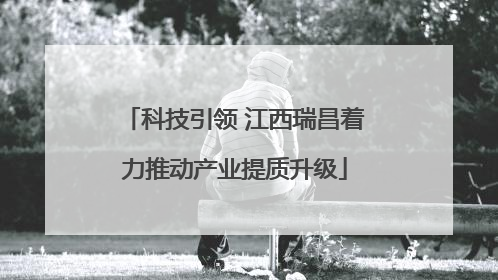 科技引领 江西瑞昌着力推动产业提质升级