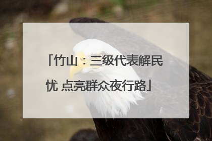 竹山：三级代表解民忧 点亮群众夜行路