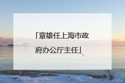 章雄任上海市政府办公厅主任