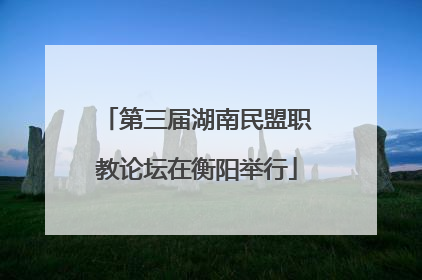 第三届湖南民盟职教论坛在衡阳举行
