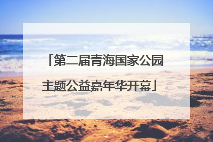第二届青海国家公园主题公益嘉年华开幕