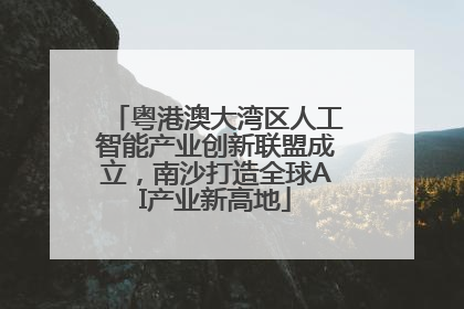 粤港澳大湾区人工智能产业创新联盟成立，南沙打造全球AI产业新高地