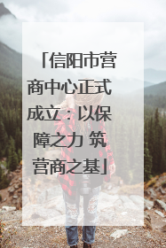 信阳市营商中心正式成立：以保障之力 筑营商之基