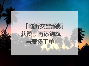 临沂交警频频获赞，再添锦旗与表扬工单