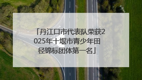 丹江口市代表队荣获2025年十堰市青少年田径锦标团体第一名