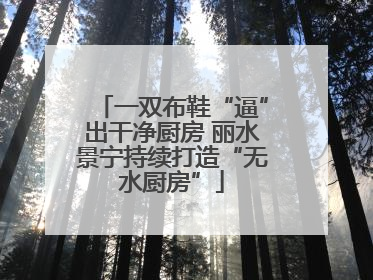 一双布鞋“逼”出干净厨房 丽水景宁持续打造“无水厨房”