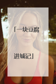 一块豆腐进城记