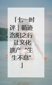 七一时评｜循迹洛阳之行 让文化遗产“生生不息”