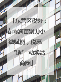 东营区税务：春雨润苗聚力小微赋能，税惠 “链” 动焕活商圈