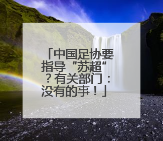 中国足协要指导“苏超”？有关部门：没有的事！