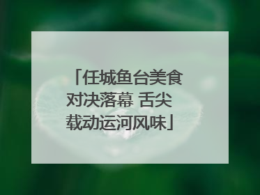 任城鱼台美食对决落幕 舌尖载动运河风味
