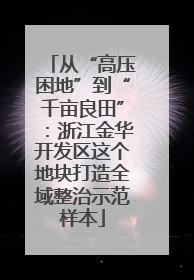 从“高压困地”到“千亩良田”：浙江金华开发区这个地块打造全域整治示范样本