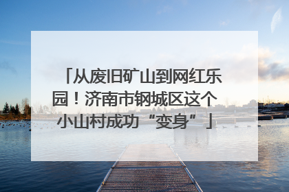 从废旧矿山到网红乐园！济南市钢城区这个小山村成功“变身”