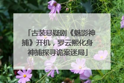 古装悬疑剧《魅影神捕》开机，罗云熙化身神捕探寻诡案迷局