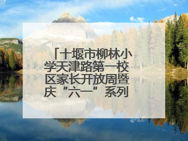 十堰市柳林小学天津路第一校区家长开放周暨庆“六一”系列活动圆满落幕