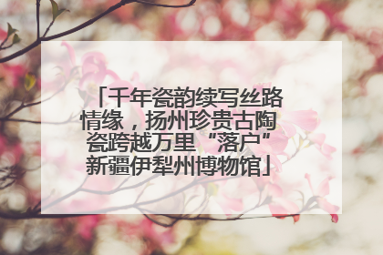 千年瓷韵续写丝路情缘，扬州珍贵古陶瓷跨越万里“落户”新疆伊犁州博物馆