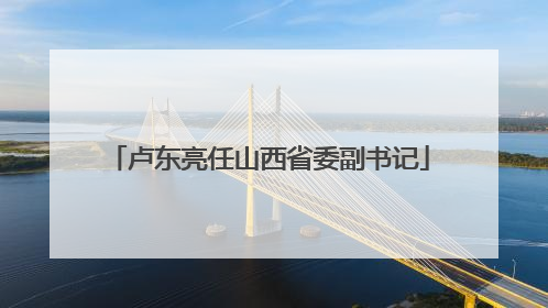 卢东亮任山西省委副书记