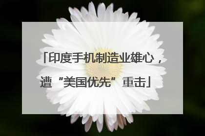 印度手机制造业雄心，遭“美国优先”重击