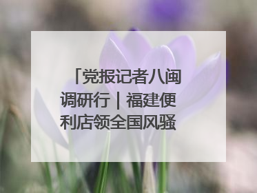 党报记者八闽调研行｜福建便利店领全国风骚，老生意如何玩出新玩法？