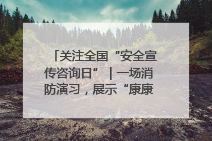关注全国“安全宣传咨询日”｜一场消防演习，展示“康康”应急实力