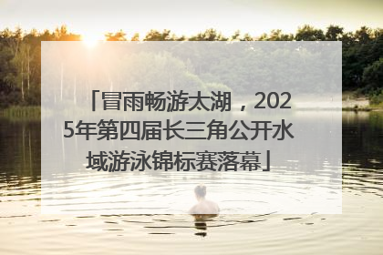 冒雨畅游太湖，2025年第四届长三角公开水域游泳锦标赛落幕