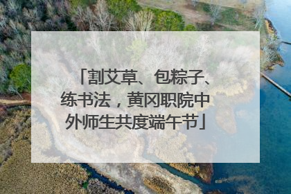 割艾草、包粽子、练书法，黄冈职院中外师生共度端午节