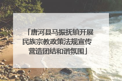 唐河县马振抚镇开展民族宗教政策法规宣传 营造团结和谐氛围