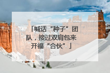 喊话“种子”团队，接过双肩包来开福“合伙”