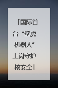 国际首台“壁虎机器人”上岗守护核安全