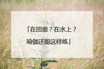 在田里？在水上？瑜伽还能这样练